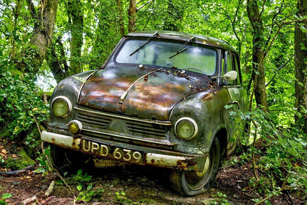 HDR Auto Skulpturen Park museum Neandertal oldtimer urbex decay abandoned derelict abandonne Michael Fröhlich froehlich Duitsland deutschland kunst art